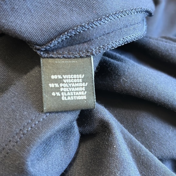 LAFAYETTE 148 Cowl Neck Knee Length Sheath Dress Navy Blue US 6 - Picture 10 of 11